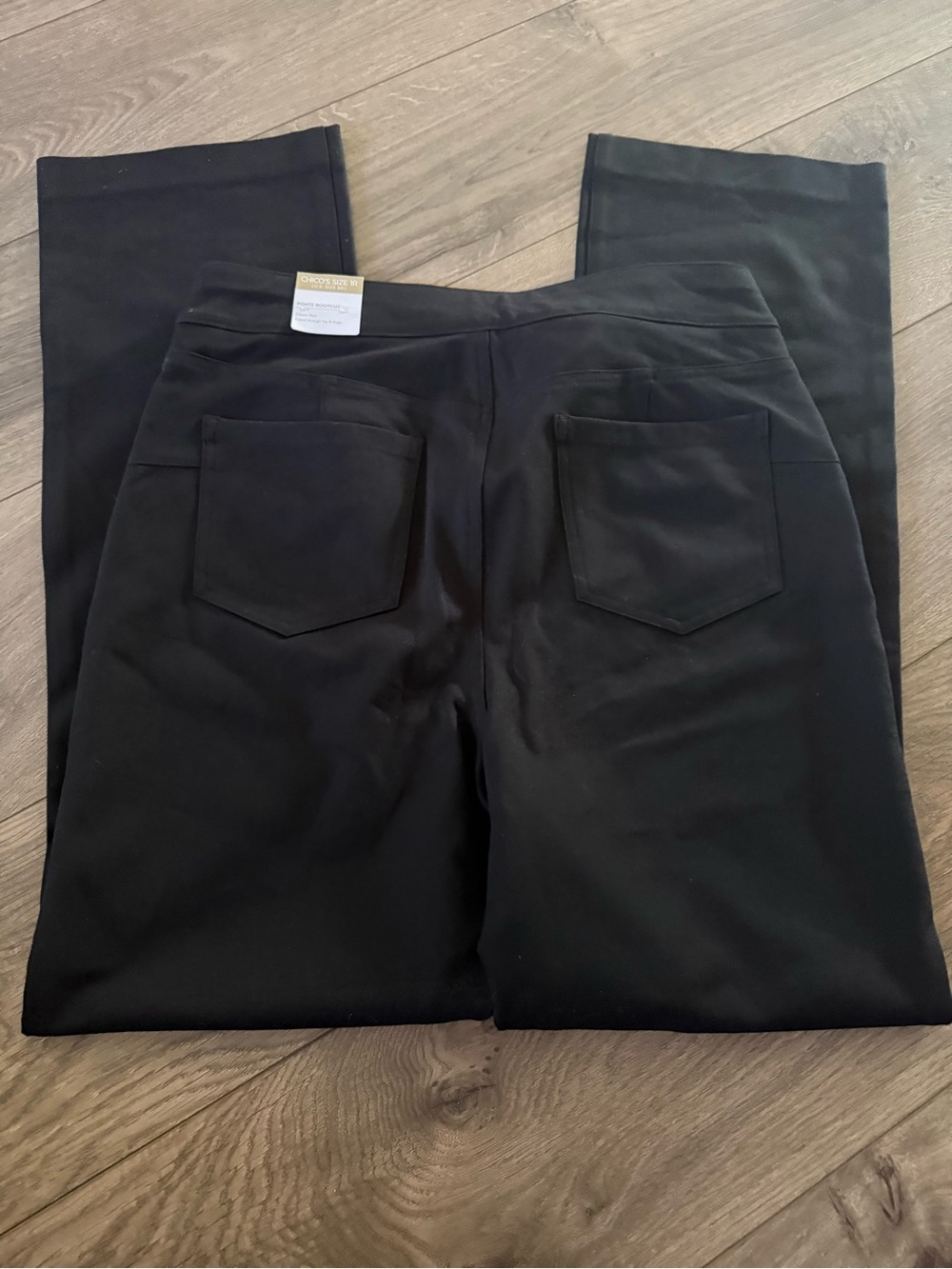 Chico's Black Ponte Bootcut Pants